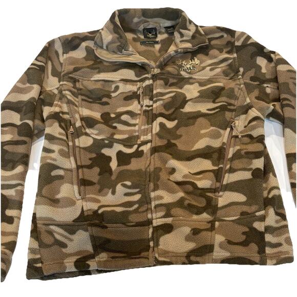 RedHead Other - RedHead Men's Camouflage Fleece Jacket M Full Zip Zippered Pockets